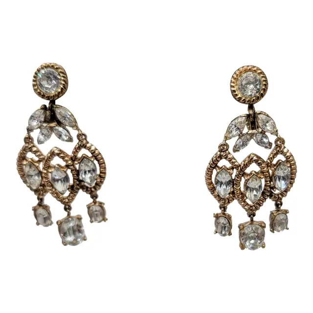 Trifari Evening Chandelier Earrings